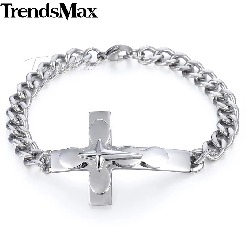 Buy Trendsmax 3 Layer Cross Charm Bracelet Boys Mens
