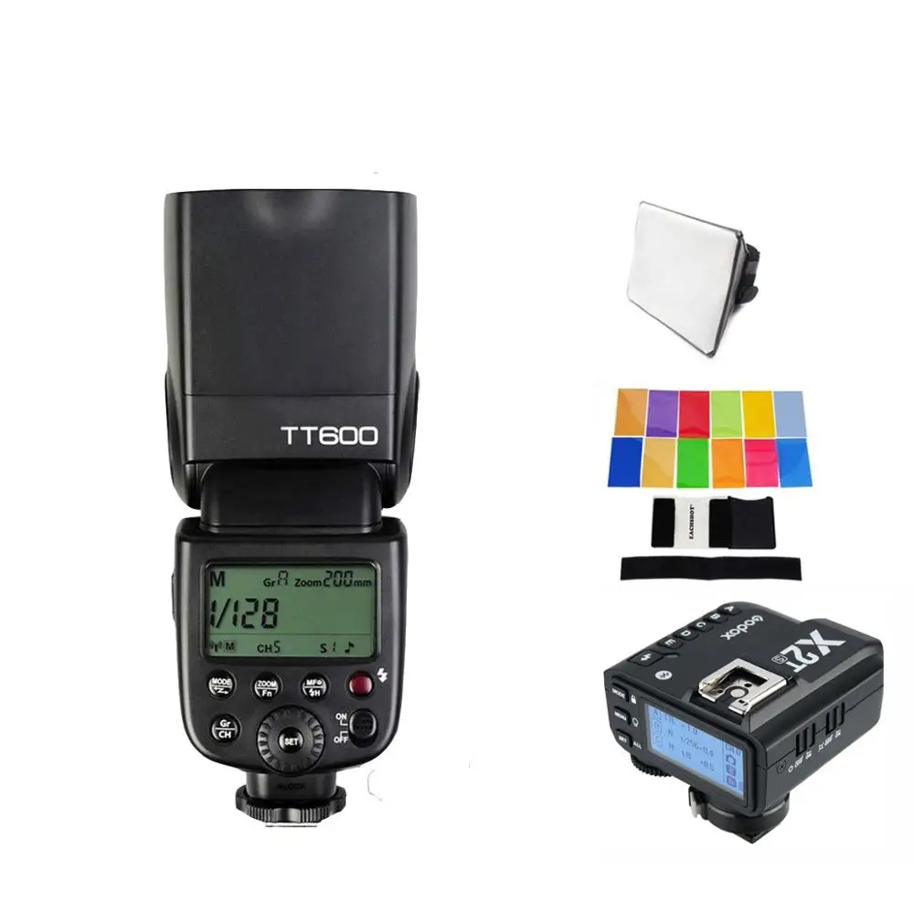 3 X Godox TT600S Высокоскоростная синхронизация Встроенный 2,4G Беспроводная Вспышка Скорость lite+ X2T-S для sony A9 A7M3 A7R3 A7S A7 III II A6500 A6400 - Color: kit1