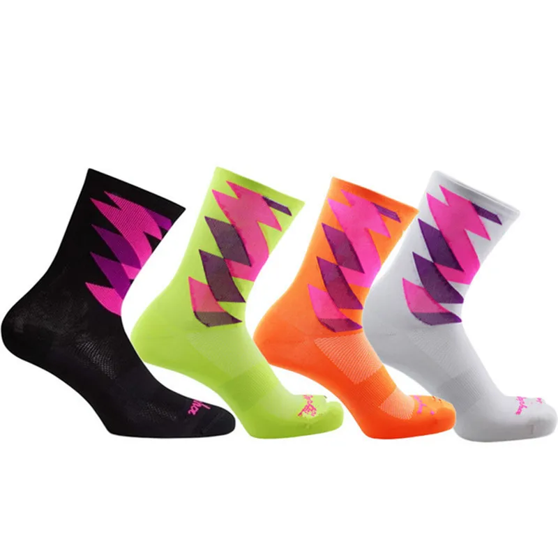 

bmambas Men Cycling Socks High Elasticity Soft Sports Socks Deodorization Breathable For compression socks