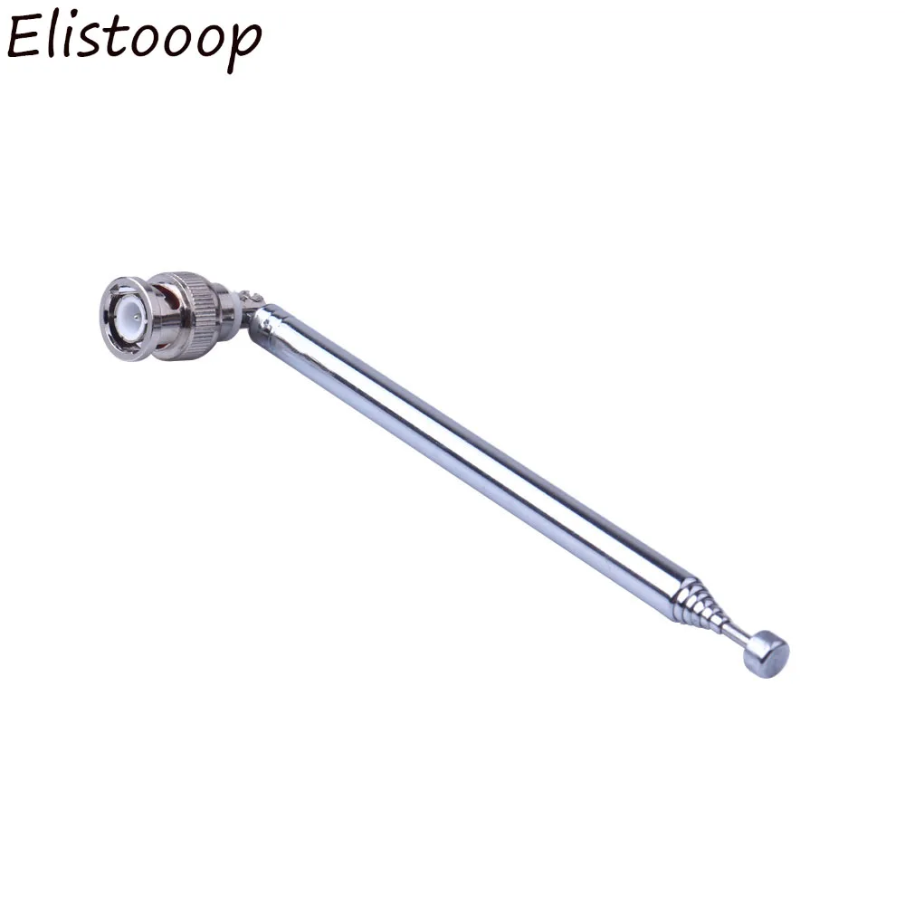 

Elistooop Portable FM Radio Scanner VHF UHF TV Antennas 45cm Telescopic Extendable Antenna with BNC Connector