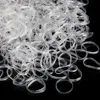 350pcs/pack Transparent Elastic Hair Rubber Band Tie Braids Hair Ring Ropes Bind Tool Disposable Plate Hairstyle Holding Band 2