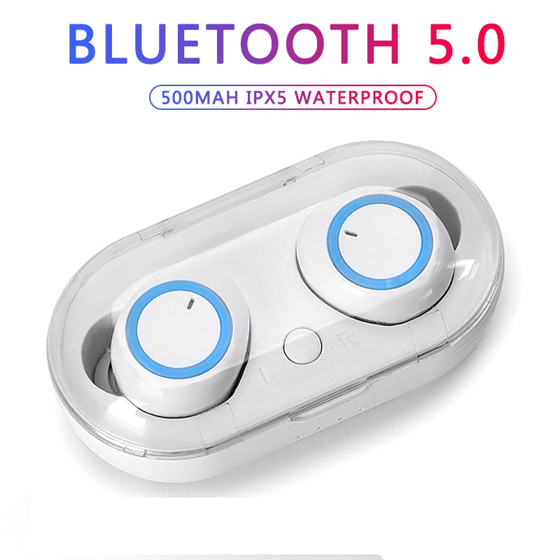 

Wireless Bluetooth Earphones TWS Headset Bluetooth Headset With Mic Mini Bluetooth Earbud Cordless Earphone PK pop tw50