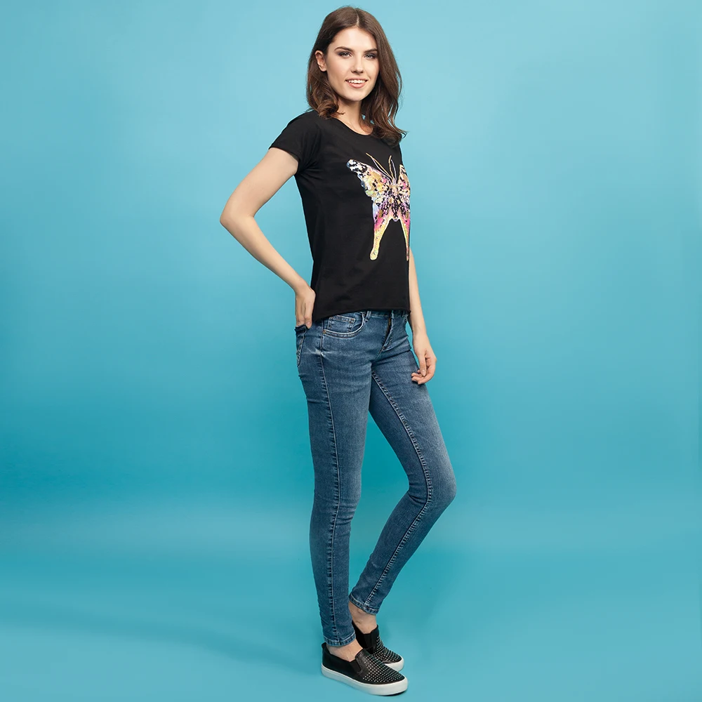 T Roomts Gloria Jeans для женской GTS015780 Рубашка Женская одежда Tmallfs