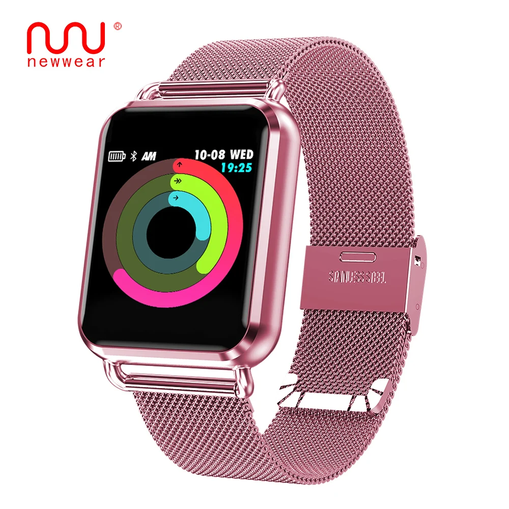 

NEWWEAR Q3 Smartwatch Men Blood pressure meter Heart rate monitor Fitness tracker Women Sport Smart watch For Android and IOS