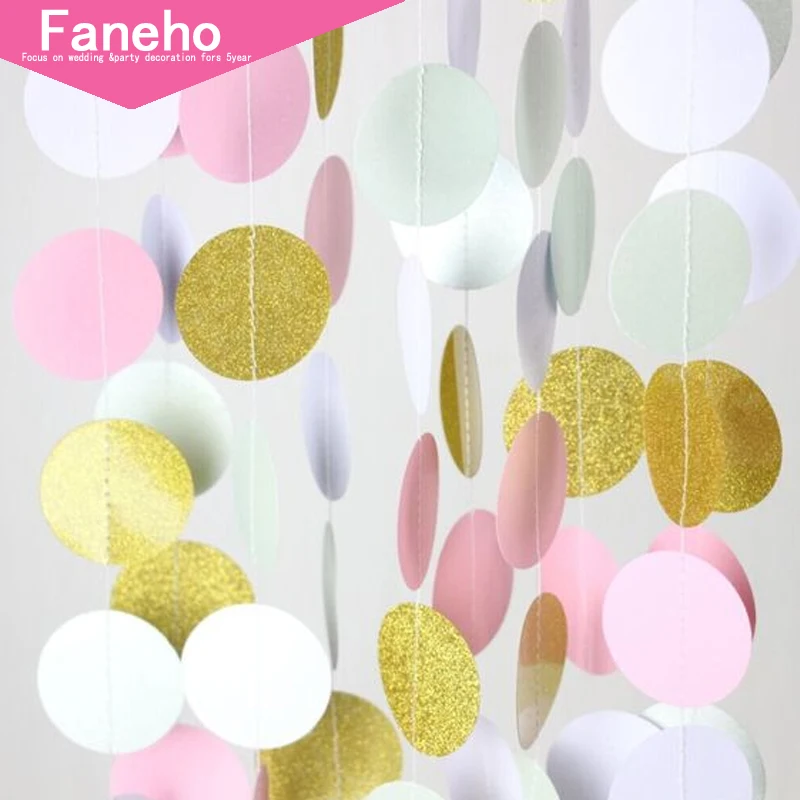 Us 0 95 2m Bright Gold Silver Star Party Decoration Paper Garlands Wedding Screen Decor Birthday Party Supplies Girls Bedroom Decor In Party Diy
