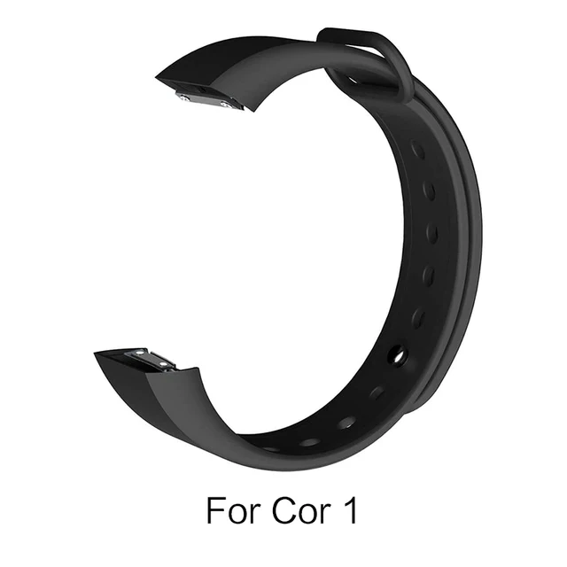 Black Strap for cor1 SIKAI силикон ремешок для часов Huami Amazfit Cor 2 Замена удобные цветные часы-браслет полосы для Huami midong Cor 1 band - Цвет: Black Strap for cor1