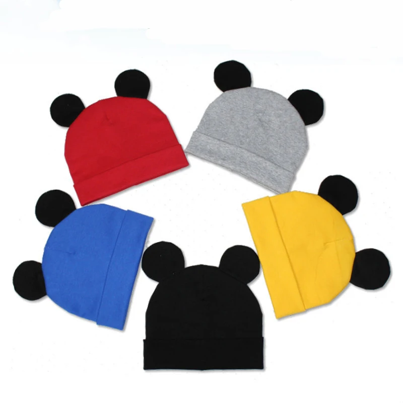 

Hot Mickey ear hats children snapback Caps baseball Cap with ears spring summer Autumn hip hop baby boy hats caps 2018 F0193