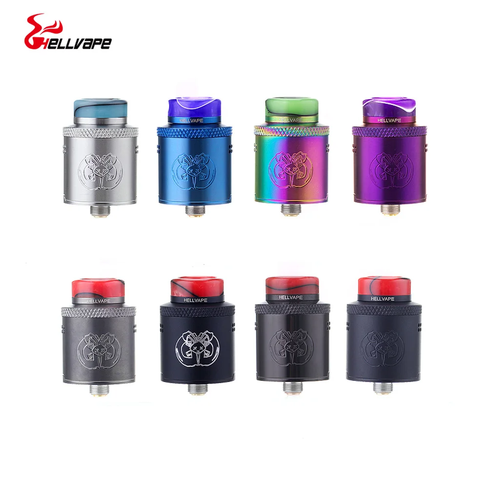 

Original Hellvape Drop Dead RDA Vape Four large post holes allowing Atomizer Electronic Cigarette