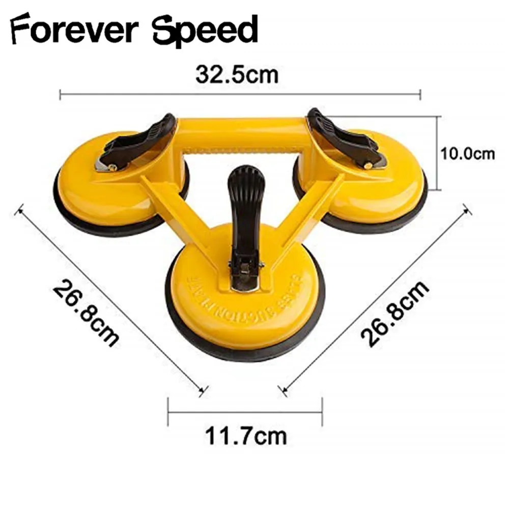 120Kg Heavy 2 X Aluminium Suction Triple Claw Suction Cup Triple Pad Sucker Plate Glass Lifter Carrier Tool Home Accessories 120Kg Heavy 2 X Aluminium Suction Triple Claw Suction Cup Triple Pad Sucker Plate Glass Lifter Carrier Tool Home Accessories