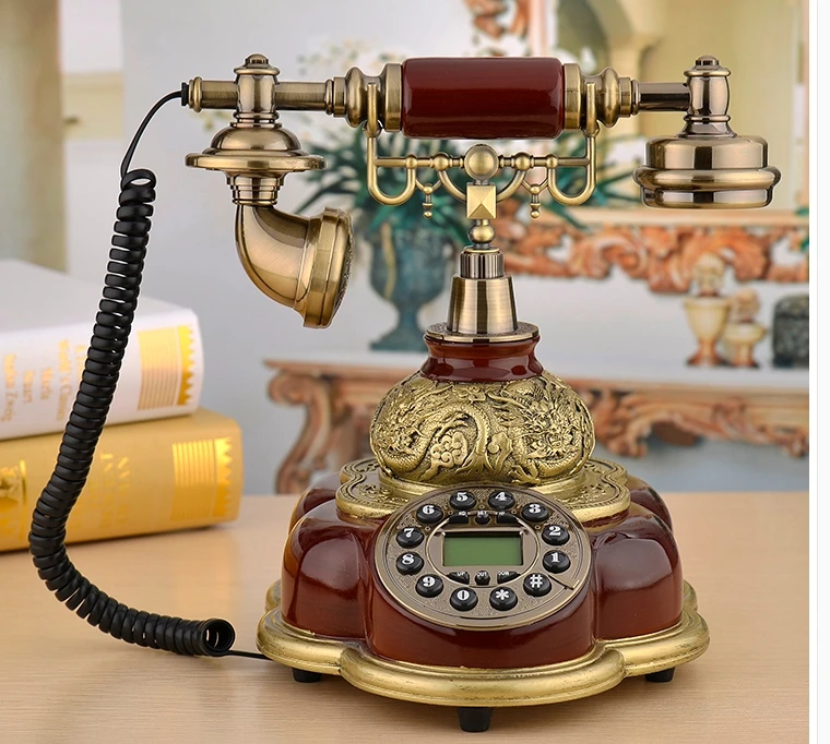 

Fashion vintage telephone antique telephone home decoration phone hands-free backlight/Caller ID