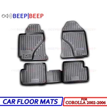 Автомобильные коврики для Toyota Corolla 2002-2006, автомобильные коврики, автомобильные коврики, водонепроницаемые, пылезащитные, для автомобиля, Стайлинг, украшение интерьера