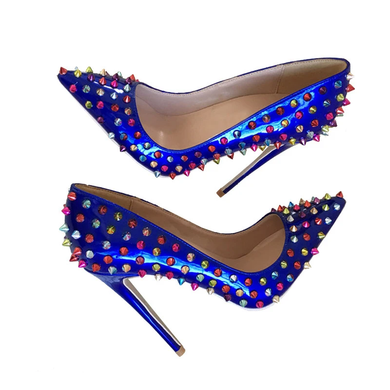 blue rivets women shoes 4