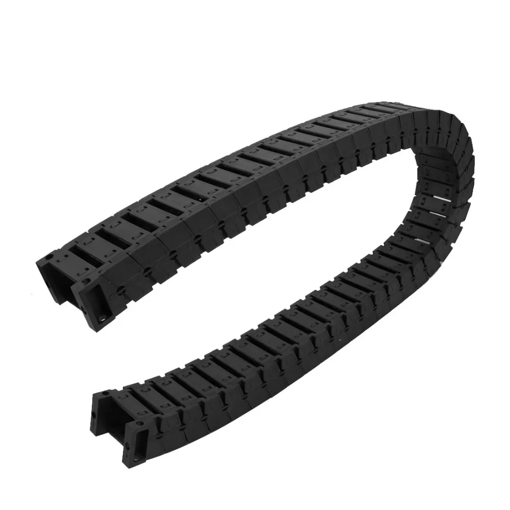 102cm Length Nylon Towline Cable Drag Chain Wire Carrier Black For CNC