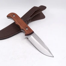 Тактический нож боевой с фиксированным лезвием для выживания Охотничьи ножи с оболочкой для кемпинга открытый прямой нож EDC защита мульти инструменты