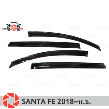 

Window deflector for Hyundai Santa Fe 2018~2019 rain deflector dirt protection car styling decoration accessories molding