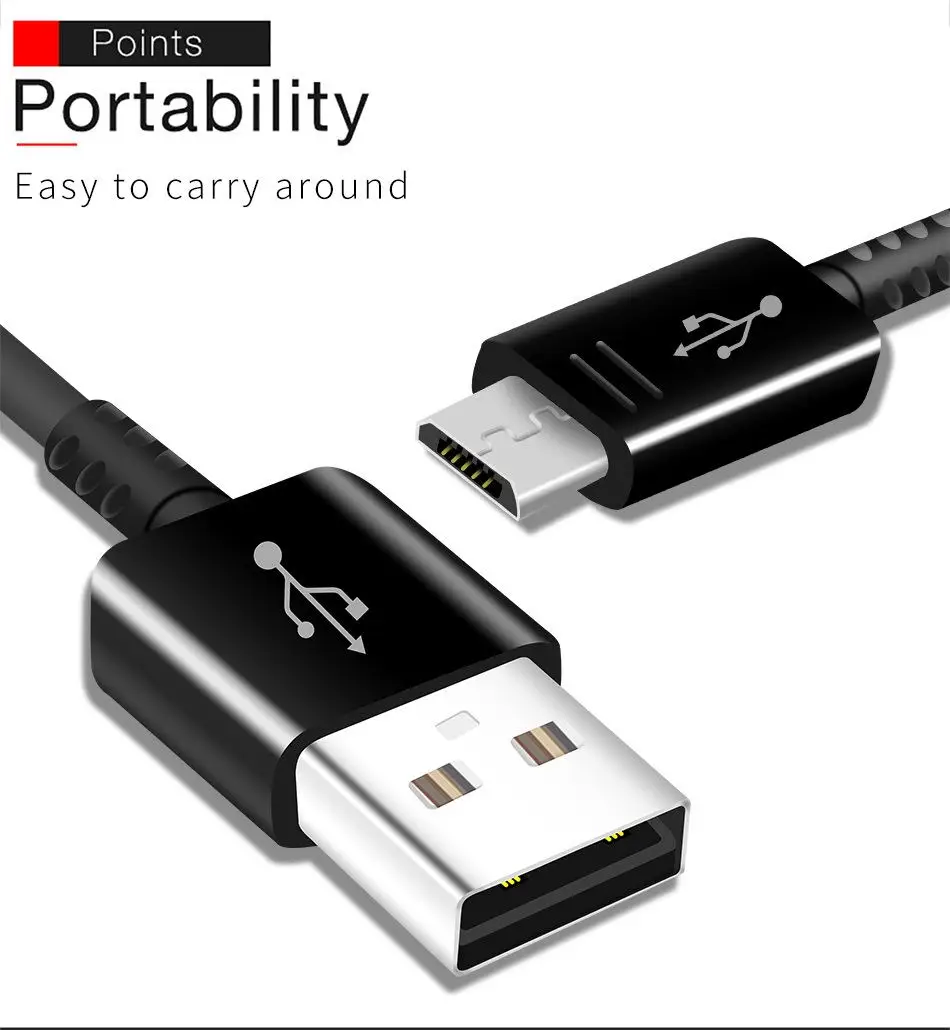 7Samsung S6 S7edge 2A 1.2m Micro USB Android Cable Fast Charging Data Cables Original USB Cable Micro USB-kabel J2 J3 J5 J7_