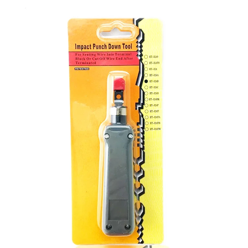 Impact Punch Down Tool Double Headed Blades For Network Telephone Wire Cutting Crimping RJ45 RJ11 Wire Tracker