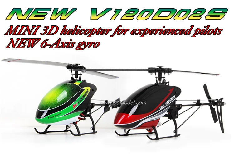 

Walkera NEW V120D02S 6-Axis Flybarless Mini 3D BNF green/red Track Shipping