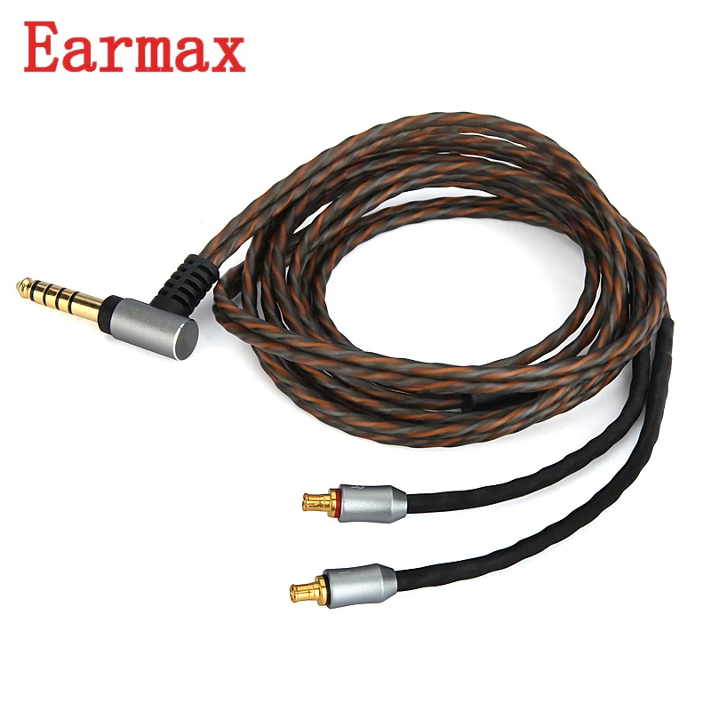 Кабель для наушников Earmax A2DC Hi Fi разъем 4 мм OCC с серебряным покрытием аудиокабель