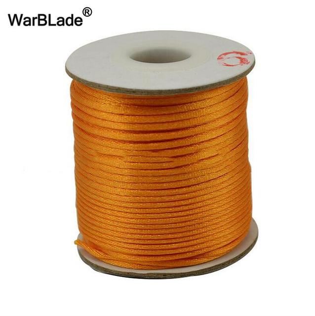 1.5mm 2mm 2.5mm Cotton Cord Nylon Thread Cord Chinese Knot Plastic String DIY Rope Bead Bracelet Necklace Jewelry Making