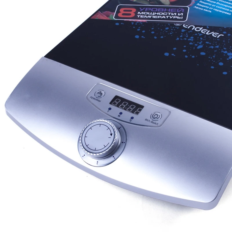 Плита индукционная Endever Skyline IP-27 (Мощность 2000 Вт, 8 программ приготовления, функция защиты от перегрева, функция защиты от скачков напряжения сети, функция отложенного старта, блокировка)