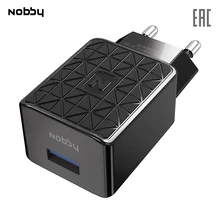 Сетевое зарядное устройство Nobby Practic NBP-TC-12-03, USB, прочное, надежное зу,черный