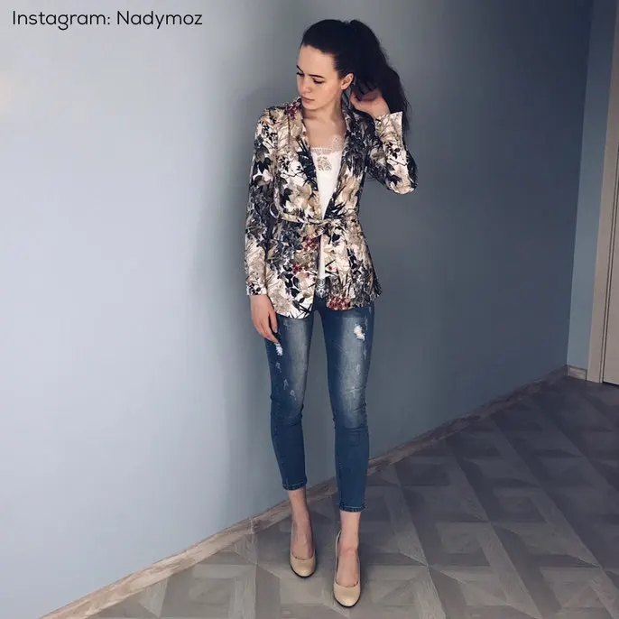 Tangada Suit Jacket Blazer For Women Work Office Suit Floral Print Ladies Jacket With Belt Coat Female Brand Blazer Femme Summer
