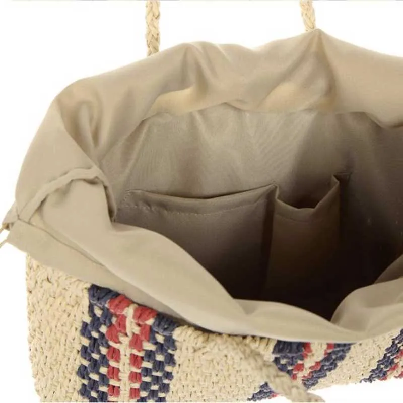Summer Women Fashion Straw Bags INS Popular Beach Female Handbag Lady Large Handmade Shoulder Bag Travel Knitted Bolsa SS3225 (8)