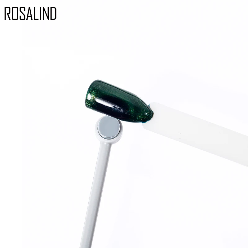 Двухсторонний Гель лак для кошачий глаз ROSALIND магнитный стикер с сильным эффектом