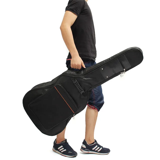 Canvas Padded Bass Guitar Bag Backpack Guitar Case Cover