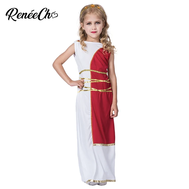 Halloween Costume For Kids Roman Costume For Girls Child Greek Goddess ...