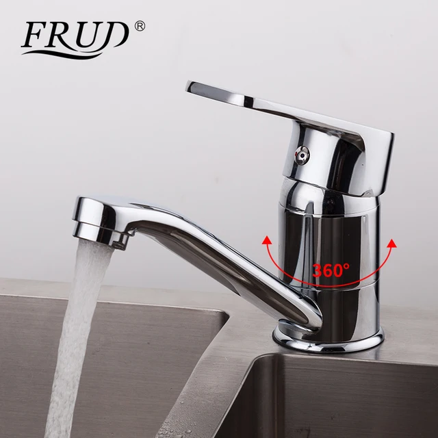 Special Offers FRUD 1 Set Classic chrome Kitchen sink Faucet Zinc Alloy Kitchen Sink Mixer tap Hot & Cold Water Faucet torneira R45072