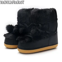 Плюшевые зимние ботинки женские модные зимние ботинки стиль г. Женская обувь Брендовая обувь нескользящие ботинки теплые женские ботинки 333