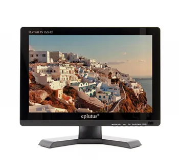 

Portable TV for car DVB-T2 digital tuner analog Mini small auto television eplutus 158T 15.4 inch monitor for Russia car