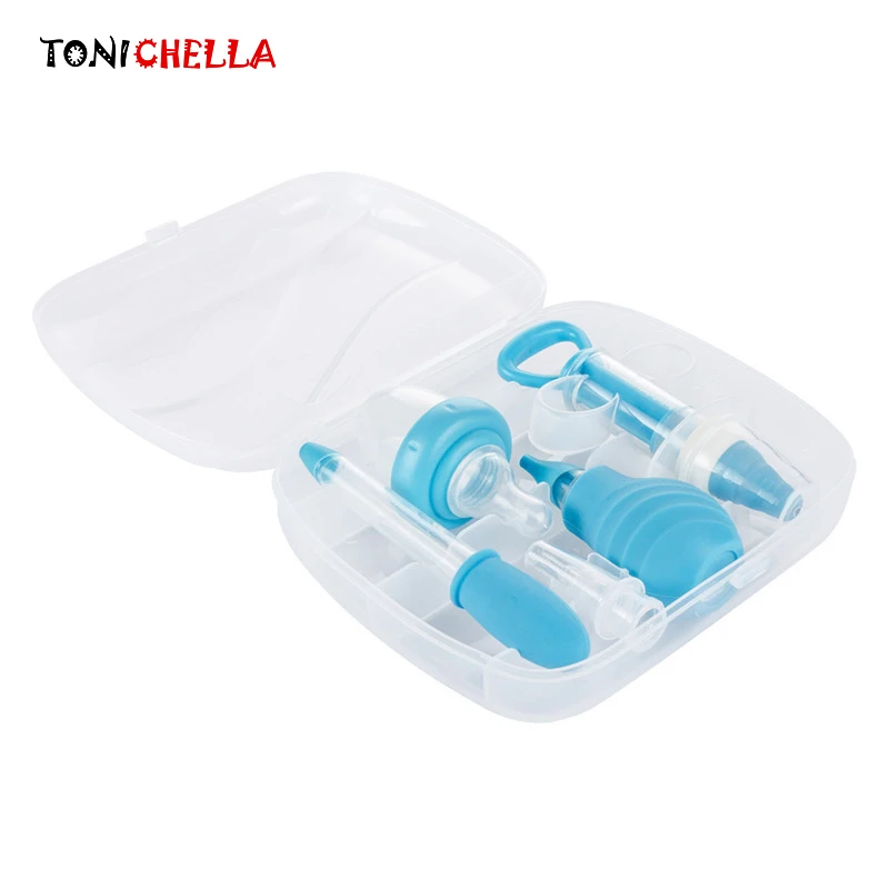 

6 pcs/t Baby Feeding Medicine Tool With Dropper Type Syringe Nipple Utensil Nasal Suction Device Kids Ear Device T0327