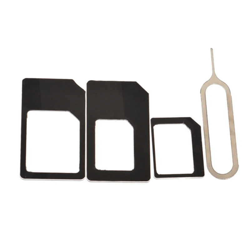 Micro SIM адаптер+ Nano-sim карты Адаптеры для сим-карт+ Стандартный карты+ Eject Булавки ключ для Iphone для Samsung смартфоны Адаптеры для sim-карт