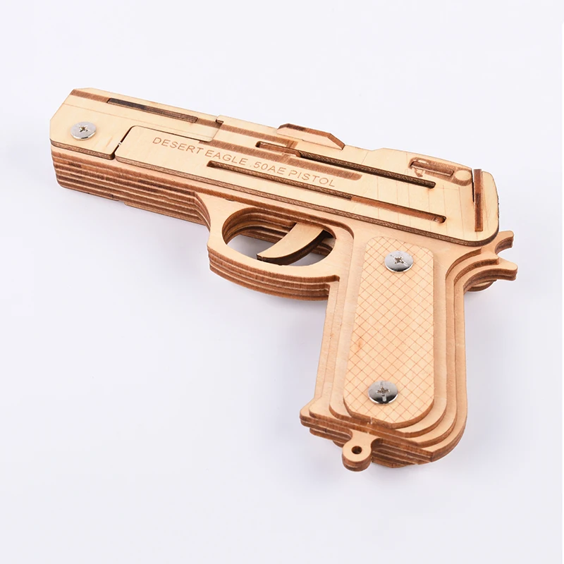 Пистолет резинка Desert Eagle детский аналоговый пистолет для самостоятельной сборки