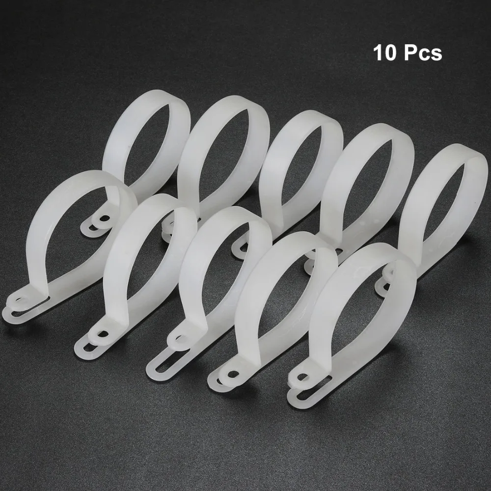 Uxcell R type Nylon Clamp Organizer Cord Clips for Wire Management Fit