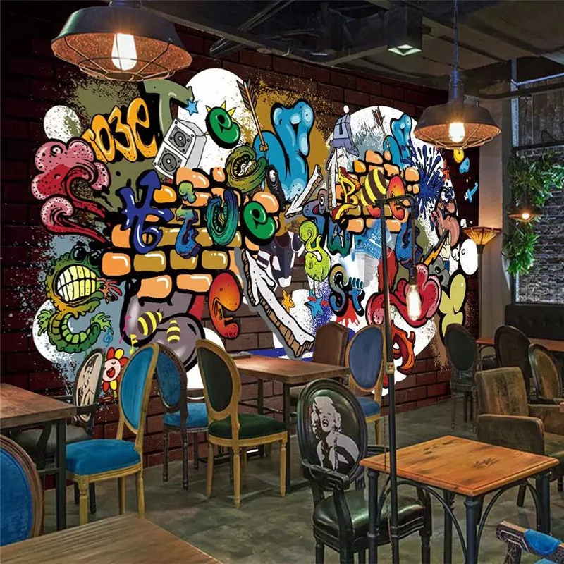 Cool graffiti decorative painting wall professional production mural factory wholesale wallpaper mural poster photo wall Cool graffiti decorative painting wall professional production mural factory wholesale wallpaper mural poster photo wall