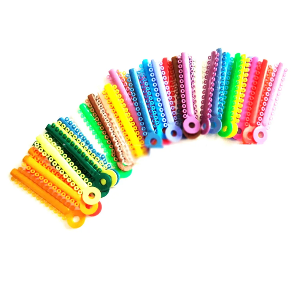 40pcs/pack Ligation Ring Orthodontic Ligature Ties Elastic Dental Care