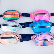 Женская поясная сумка NIBESSER, голографическая Женская поясная сумка в стиле панк, Женская поясная сумка для живота