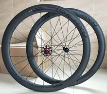 DECA Bike Carbon Road Wheels 700C 50mm Clincher Wheelset UD Matte Finish with Decal