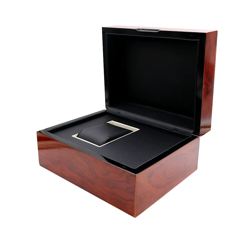 CARLYWET Высокое качество модные роскошные смешанный материал коробка для часов Ювелирные изделия Чехол для хранения подарок с подушкой