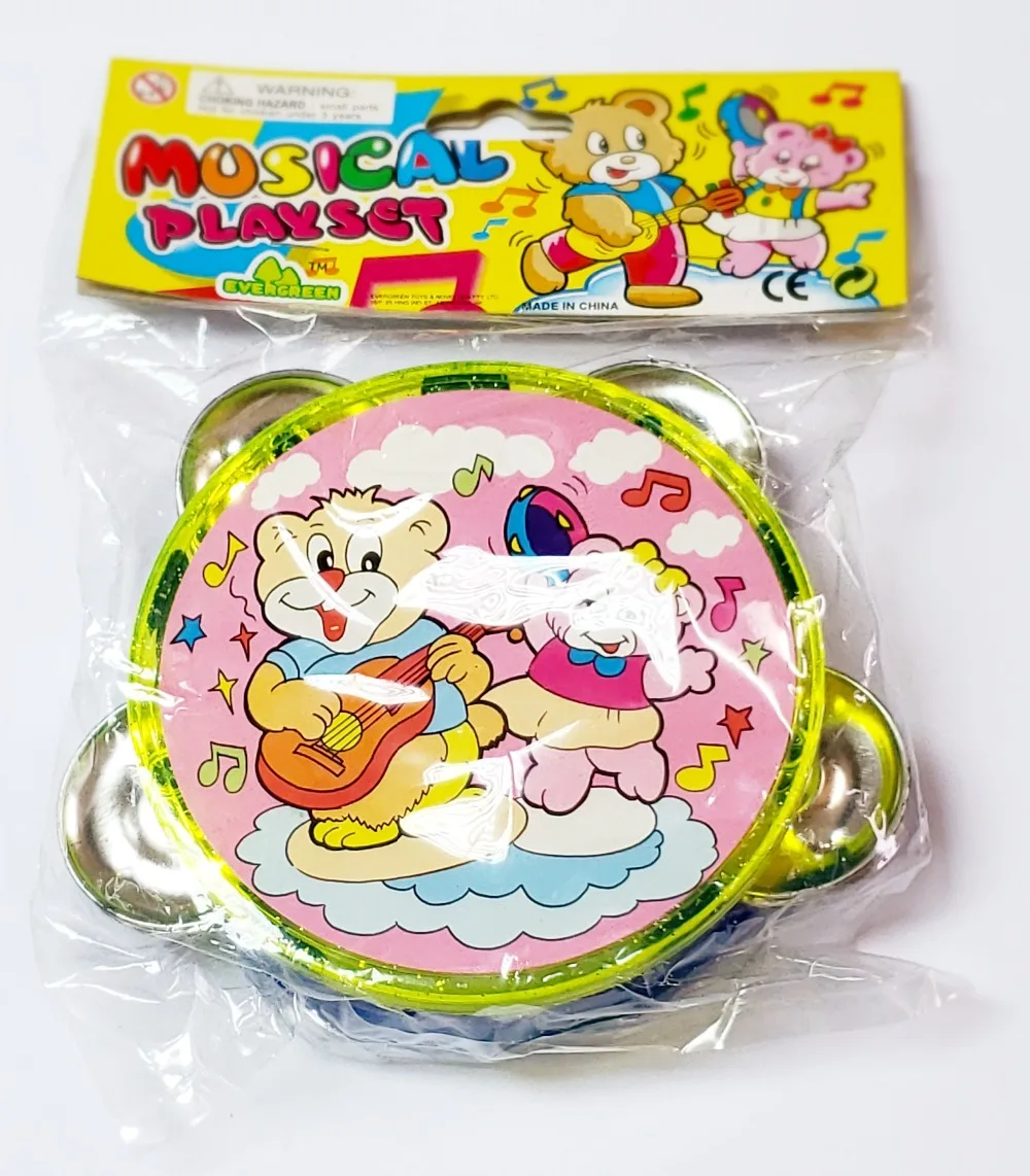 

1pc 10cm TAMBOURINE Child Kids Nosie sound Maker Pinata Toys Birthday Party Favors carnival wholesales novelty