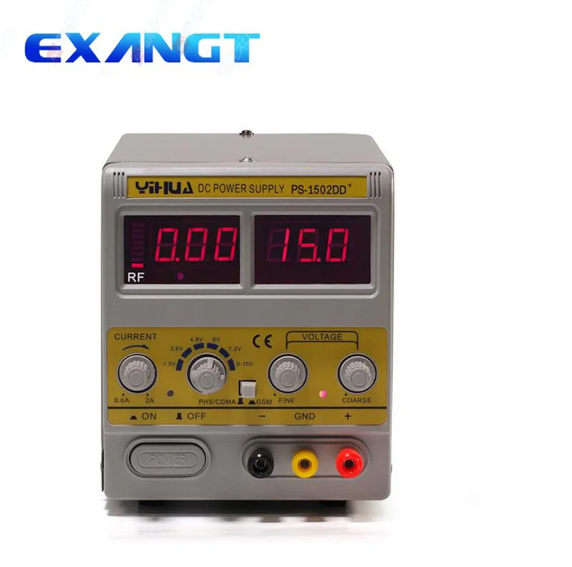 

YIHUA PS-1502DD Adjustable DC Power Supply 15V 2A Power supply 3 digits High quality power supplies 110V 220V EU US PLUG