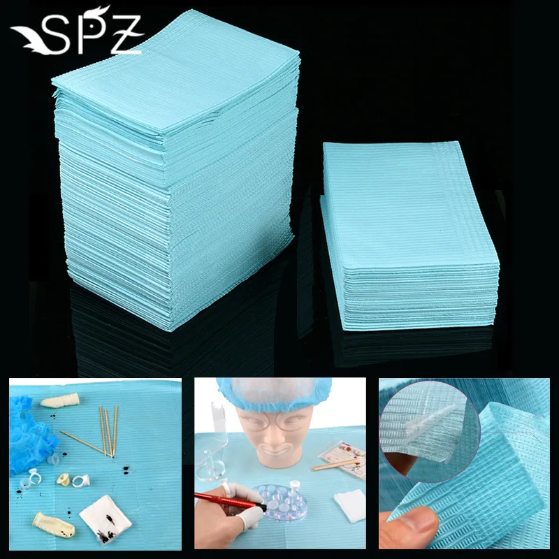 

125pcs Disposable Tattoo Clean Pad Waterproof Medical Paper Tablecloths Mat Double Layer Sheets Tattoo Accessories 45*33cm 2018