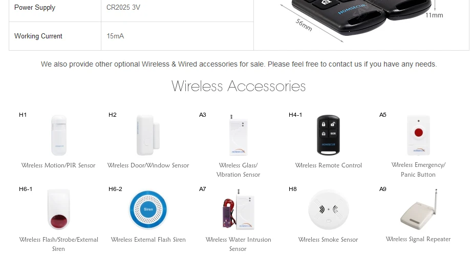 Homsecur беспроводный и проводной lcd 3g/GSM/PSTN SMS Автонабор охранная сигнализация аксессуары для DIY