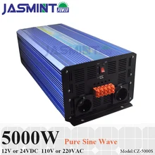 5000W Off Grid Inverter, 12V/24VDC 100/110/120VAC or 220/230/240VAC Pure Sine Wave PV Inverter for Wind or Solar Power System