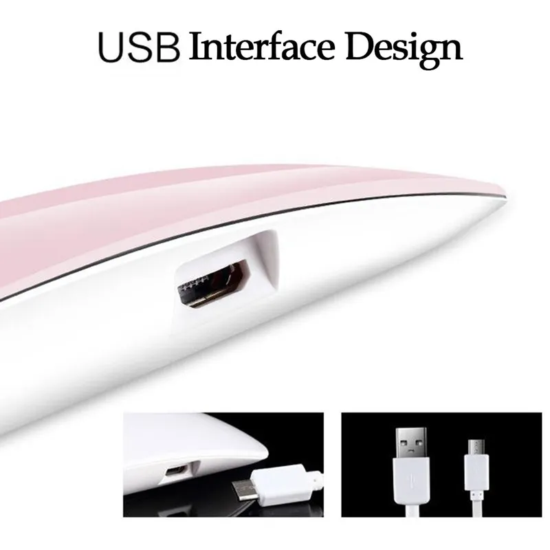 SUNmini 6 Вт портативный 45 s/60 s таймер лампа для ногтей УФ светодиодная лампа для ногтей Dyer Гель-лак Маникюр мини USB машина Быстросохнущий Гель-лак