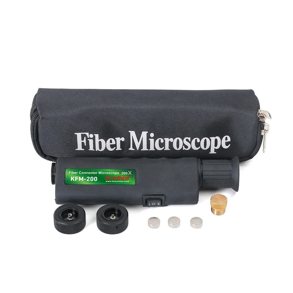 

Komshine Optical Fiber MicroScope 2.5/1.25mm Adapters suit for FC,SC,ST,LC Connectors use to inspect optical fiber connector